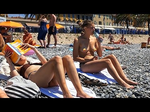 Nice Beach Walk. Nice, Beach Walk French Riviera. 4K Beach Walk. Beach Walk Tours 4K. #24