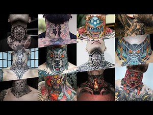 Full neck tattoos for men - Throat tattoo ‪@Keshibooandklife‬