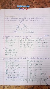 Vectors 10Marks Questions solved #freeonlinemathematics #mathsloverz #followformore #mwalimuwamaths #followersreelsfypシ゚viralシfypシ゚viralシalシ | Mwalimu Wa Maths