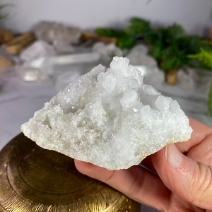 White Calcite Crystal Cluster From Madagascar, Sparkling Druzy Crystal Geode, Mineral Specimen ,raw Crystal, 126 Grams | No. 506 - Etsy