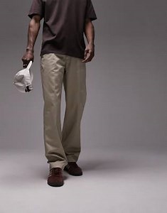 Topman relaxed pants in stone | ASOS
