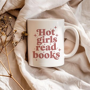 Hot Girls Read Books Mug, Booktok Aesthetic Gift, Funny Reader Gift, Librarian Coffee Mug, Bookish Merch, Feminist Literary Gift, Trendy - Etsy