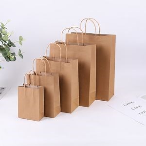 [Hot Item] Custom Full Color Takeaway Kraft Pepar Packaging Gift Brand Paper Supplier Bolsa PARA Dulces Bag