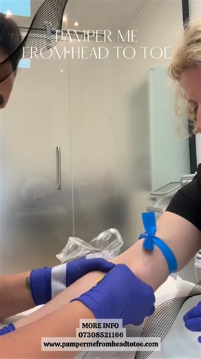 💉 The first step of PRP. Clean blood draw = better plasma, safer treatment, stronger results. Everything starts here. ✨ #PRP #Phlebotomy #SkinRegen #HairGrowth #Aesthetics | Pamper Me From Head To Toe