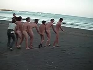 Doing the Naked Elephant Walk on the Beach