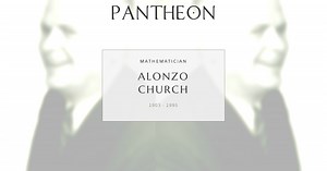 Alonzo Church Biography | Pantheon