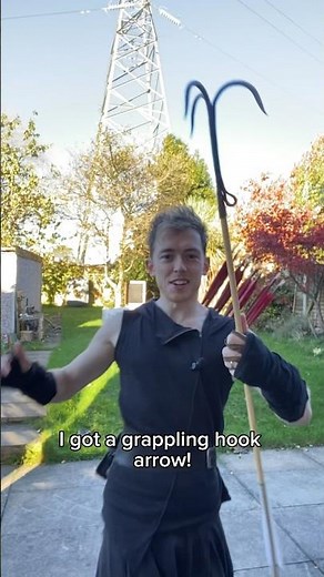 Grappling Hook Arrow! (FULL VIDEO ON MY CHANNEL)