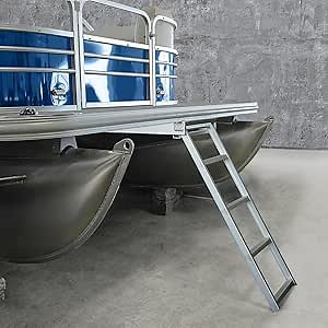 Under-Mount Pontoon Ladder with Stringer