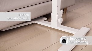 Camco Folding Table | Features Natural Bamboo Top & Folding Aluminum Legs for RV Storage and Organization | Adjustable Height 18” - 26” | Ideal for Tailgating, Camping, RVing, the Beach & More (51893)