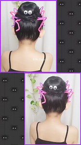 Spider hairstyle for ,#halloween #forgirls ✨🎃💜🖤‼️👧💯🕷 | Gabbi Stylestar