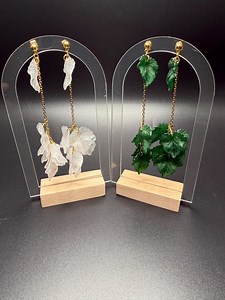 Long Leaf Drop Earrings - Etsy Australia