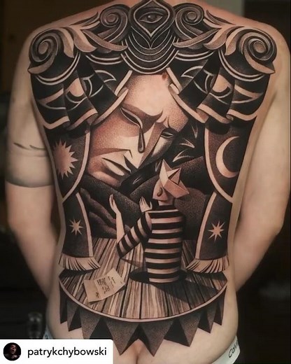 Beautiful FULL BACK Tattoo By Artist: @patrykchybowski