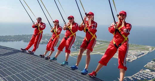 Global’s Kim Sullivan does the CN Tower EdgeWalk