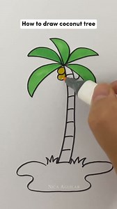 90K views · 1.1K reactions | How to draw a coconut tree | Nica Aguilar | Facebook