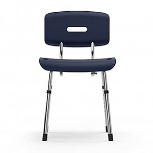 Medline Shower Chair with Backrest and Microban, Ideal for Disabled, Seniors and Elderly, 300 lb. Weight Capacity, Blue - Comfortable for Shower or Bathtub