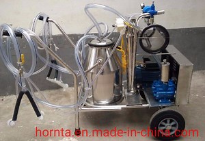 [Hot Item] Petrol Engine Vacuum Pump Single Barrel Mobile Milking Machine