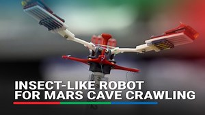 Researchers are developing an innovative insect-like robot with extendable legs to explore the challenging terrain of caves and lava tubes on the Moon and even Mars. | ABS-CBN News
