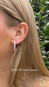 New hoops for Summer!☀️Now through June 28th, enjoy 20% off all in-stock gold hoops -- including diamond styles! see store for details. | Steel's Jewelry