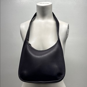 Coach Ergo Mini Leather Hobo Shoulder Purse Bag 9020 Purple Eggplant Vintage