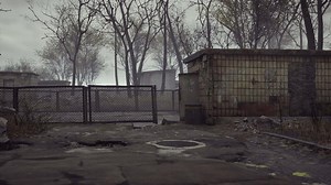 old abandoned garages in the forest