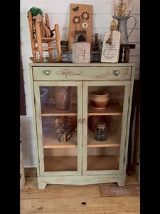 Milk Paint Antique Cabinet DIY | Scrappy's Rustics