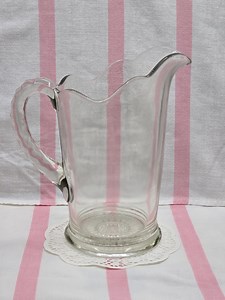 Antique Imperial Glass Pitcher: 1906 Edwardian Pressed Glass No. 345 - Etsy