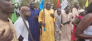 3.8K views · 84 reactions | In yellow Jalabia Mamuor Thon Guala Lukojo Achot Yirol Freedom square became difference thing all together on this day Wonderful my potential viewers enjoy  | Muor- Ager Media | Facebook