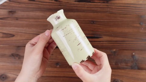 5 Pcs Rustic Country Tabletop Centerpieces Decor Set of 3 Boho Ceramic Vases with Wooden Serving Tray Wood Bead Garland Tassels Table Holder for Home Decorations(Rustic Color)