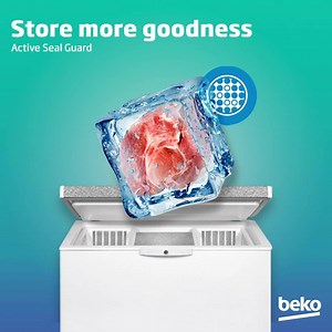 43K views · 408 reactions | Need more space? Our Beko chest freezer with Active Seal Guard technology has all the space you need for your shop! By means of the antibacterial additive in the door seals, such areas remain hygienic, and that the seal serves as an overall antibacterial. Food in, Bacteria out! #LiveLikeAPro | Beko | Facebook
