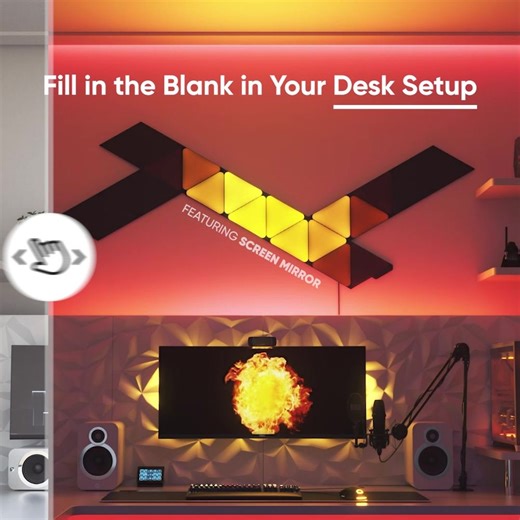 🖥️ Need to complete your DESK SETUP? FILL IN YOUR BLANKS with Nanoleaf and see how you can level it up! 🖱️Fill In Your Blanks here: https://go.nanoleaf.me/fill-in-the-blank-fb | Nanoleaf