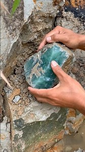 Big Jade Finding, that is beautiful #nature #agate #crystals #gemstones #naturalamethyst #jade