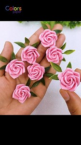 3.4M views · 95K reactions | How to Make Mini Paper RosesDIY Foam Sheet Flowers #crafts #flowers #roses | Colors Paper | Facebook