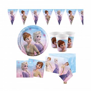 Disney Frozen Elsa Anna Party Plates, Cups, Napkins, Tablecover, Banner, Party Bag- Elsa Party Supplies - Etsy UK