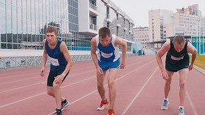 Male Track Athletes Standing Near Start Stock Footage Video (100% Royalty-free) 1034736575 | Shutterstock