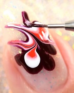 267K views · 1.4K reactions | Dry Marble Nail Art Tutorial  | Sveta Sanders | Facebook