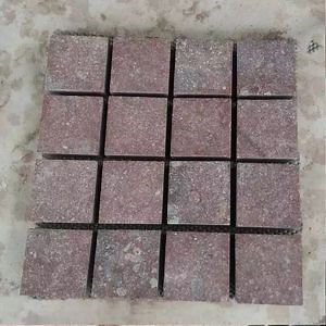 [Hot Item] Red Porphyry, Red Paving Stone, Cobble with Natural Split/Flamed Finishing