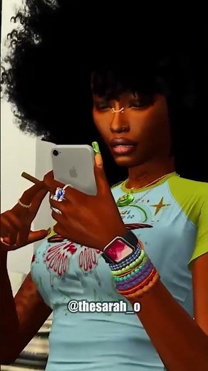 Sims 4 BHM CAS Aesthetic Challenge | Neo-Soul/Boho Clothing CC | The Sarah O. #shorts #sims4