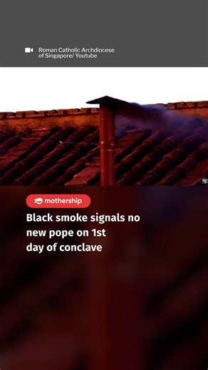Black smoke emerged from the chimney of the Sistine Chapel on May 7 after the first conclave vote by cardinals failed to elect a new head of the Catholic Church. The conclave will reconvene on May 8. | Mothership
