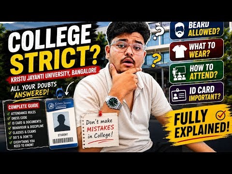 COLLEGE STRICTLY? | KRISTU JAYANTI UNIVERSITY BANGLORE #kju ,#admission2026 |