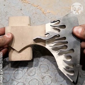 1M views · 10K reactions | Casting a double metal flaming axe Thanks for watching! Please be aware that this video is for entertainment purposes only and techniques shown should not be attempted at home! | Bored Panda Art | Facebook