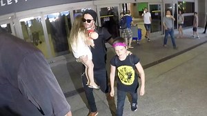 David Beckham shows bulging biceps while working out in West Hollywood