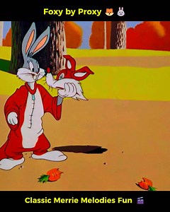 Foxy by Proxy 🦊🐰 Bugs Bunny’s Hilarious Foxy Disguise Trick! Classic Merrie Melodies | All About Cartoon