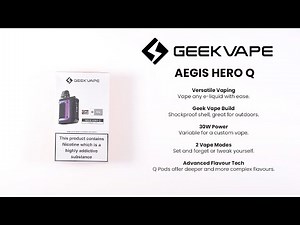 Geek Vape Aegis Hero Q Unboxing & Setup