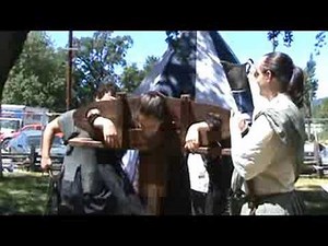 Megan in the Stocks!