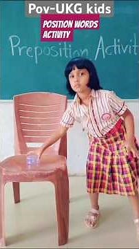 position words activity by ukg student#positions#prepositions #englishgrammar #teachergoals #teacher