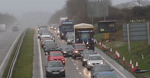 M5 crash causes A38 block and heavy traffic in Devon