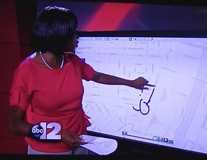Reporter accidentally draws penis on live TV