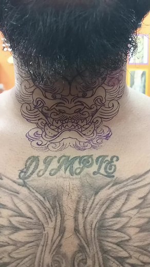 Tamil Tattoo Artist Creates Stunning Neck Tattoo - Inked Inspiration