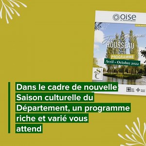 #SaisonCulturelle 🌿🎭 𝐄́𝐯𝐚𝐝𝐞𝐳-𝐯𝐨𝐮𝐬 𝐚𝐮 𝐩𝐚𝐫𝐜 𝐉𝐞𝐚𝐧-𝐉𝐚𝐜𝐪𝐮𝐞𝐬 𝐑𝐨𝐮𝐬𝐬𝐞𝐚𝐮 ! Riche d'une faune et d'une flore préservées ce parc est idéal pour se ressourcer 🌳🦆 Jusqu'au mois d'octobre, de nombreux évènements sont organisés pour vous faire découvrir cet endroit idyllique de différentes manières. Pour en savoir plus ➡🖱 actu.oise.fr/actualites/le-plein-de-culture-et-de-nature-au-parc-jean-jacques-rousseau-25834 #parc #évènement #culture #nature #parcjeanjacquesrousseau