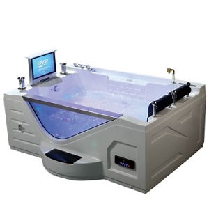 [Hot Item] Hot Sale American Standard Bathtub Double Whirlpool Bathtub White Acrylic Bathtub for Hotels and Villas